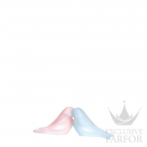 05384-22-C Daum Perruche Статуэтка "Попугайчики - розовый, голубой" 5см