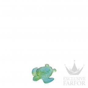 02690-10-C Daum Tortue Статуэтка "Черепаха - зеленый" 6,3см