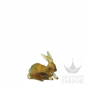 05131 Daum Lapin Статуэтка "Кролик - янтарный, серый" 9,2см
