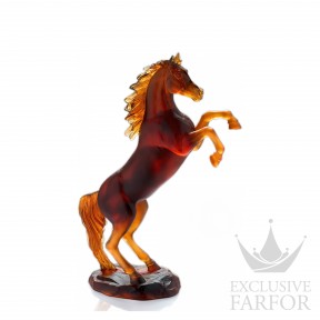 05585 Daum Cheval (Лимитированная серия на 500 пред.) Статуэтка "Лошадь - янтарный, коричневый" 37см