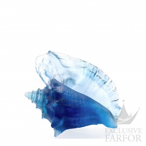 05710 Daum Mer de Corail (Нумерованная серия) Статуэтка "Ракушка - синий" 23см