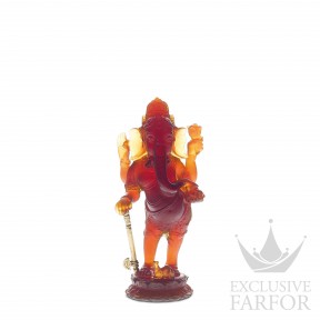03443 Daum Cultures du Monde - Ganesh (Лимитированная серия на 1000 пред.) Статуэтка "Ганеша - янтарный" 23,5см
