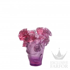 05287-5 Daum Rose Passion (Нумерованная серия) Ваза "Красный, фиолетовый" 17см