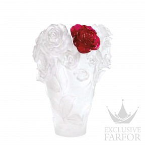 05308 Daum Rose Passion (Лимитированная серия на 500 пред.) Ваза "Белый, красный" 35см