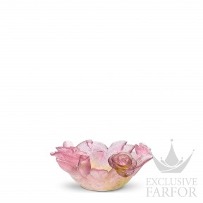 01963 Daum Roses Блюдо "Розовый, желтый" 13,5см