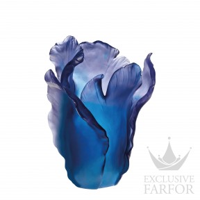 03574-7 Daum Tulipe (Нумерованная серия) Ваза "Синий" 33см