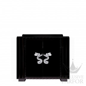 10179205 Lalique Dragon Комод барный без бокового ящика "Черное эбеновое дерево" 128x50x119см