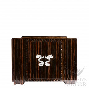 10179210 Lalique Dragon Комод барный без бокового ящика "Эбеновое дерево" 160x54x119см
