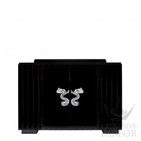 72119000 Lalique Dragon Комод барный без бокового ящика "Черный лак" 160x54x119см