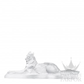 88042100 Lalique Reclining Egyptian Wolf (Лимитированная серия на 8 пред.) Статуэтка "Лежащий египетский волк" 70см