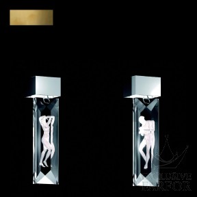 10434700+bronze Lalique Serene "Figurines" Бра, настенный светильник (2 Призмы) "Бронзовый" 8x8x33см