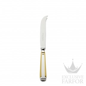 06033092 Robbe & Berking Art Deco "Серебро + узорная позолота" Нож для сыра со стальным лезвием 20,5см