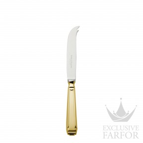 06043092 Robbe & Berking Art Deco "Серебро + сплошная позолота" Нож для сыра со стальным лезвием 20,4см
