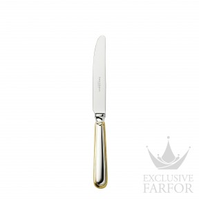 05733009 Robbe & Berking Classic-Faden "Серебро + узорная позолота" Десертный и закусочный нож 21,5см