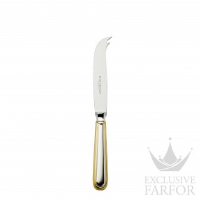 05733092 Robbe & Berking Classic-Faden "Серебро + узорная позолота" Нож для сыра со стальным лезвием 20,5см