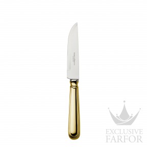05743084 Robbe & Berking Classic-Faden "Серебро + сплошная позолота" Нож для стейков 23,0см