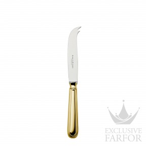 05743092 Robbe & Berking Classic-Faden "Серебро + сплошная позолота" Нож для сыра со стальным лезвием 20,5см