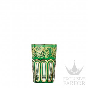 47003922 St. Louis Rabat "Gold engraving" Стакан чайный "Зеленый" 170мл