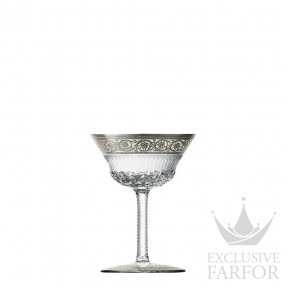 32208400 St. Louis Thistle "Platinum engraving" Бокал-блюдце "Шале" для шампанского 180мл