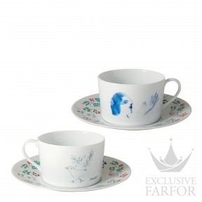 0088-83-2 Bernardaud Collection Marc Chagall Чашка для завтрака с блюдцем 250мл, 2шт.