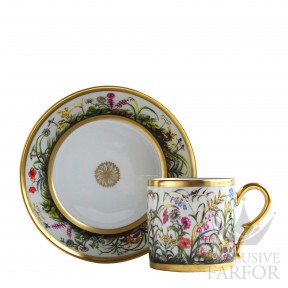 L167-4519 Bernardaud Historic Cups "Aux Fleurs Des Champs" Чашка с блюдцем