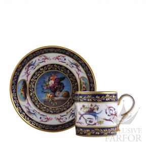 L178-4519 Bernardaud Historic Cups "Nature Morte Aux Peches" Чашка с блюдцем