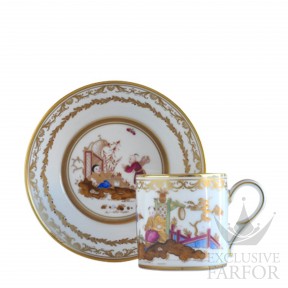 L715-4519 Bernardaud Historic Cups "Au Jardin Chinois" Чашка с блюдцем