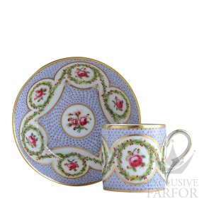 L717-4519 Bernardaud Historic Cups "Myrtes Et Roses" Чашка с блюдцем