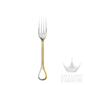 01272003 Christofle Carrousel "Посеребрение + узорная позолота" Столовая вилка 20см