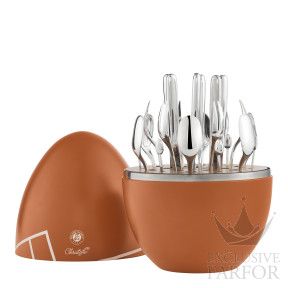 00065598 Christofle Mood Party Roland-Garros "Посеребрение" Набор столовых приборов для аперитива на 6 персон, 24 предметов