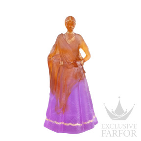 05879 Daum Paul Beckrich (Лимитированная серия на 25 пред.) Статуэтка "Рани Падмини - янтарный, фиолетовый" 42,5см