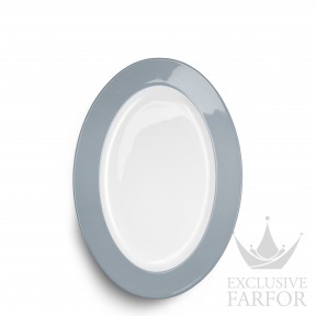 2022100052 Dibbern Solid Color "Grau" Блюдо овальное 33см
