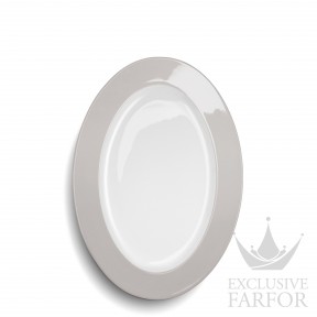 2022100001 Dibbern Solid Color "Pearl" Блюдо овальное 33см