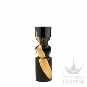 179RG01 FCO032LX0230G00132800  Il Letterato Gold "Charcoal" Подсвечник 22,8см