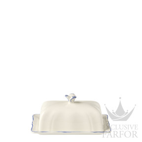 1540CBEU22 Gien Filet Bleu Масленка 17,8х13,5см