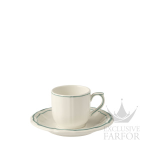 18362PTC26 Gien Filet Céladon Чашка эспрессо с блюдцем 0,085л, 2шт.