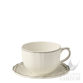 16921PTJ26 Gien Filet Taupe Чашка с блюдцем 0,5л