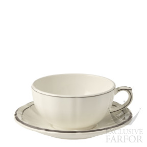 16922PTA26 Gien Filet Taupe Чашка для завтрака с блюдцем 0,3л, 2шт.