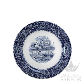 1849AEX550 Gien Les Depareillees Bleu Тарелка главная 27,4см