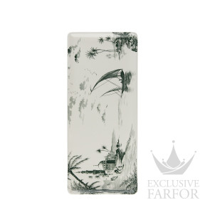 1841CPCA01 Gien Les Depareillees Vert Блюдо для пирога 36х15,5см