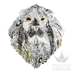 01009703 Lladro Animal Kingdom "Fierce Portraits" Статуэтка "Маска льва" 60 х 38см