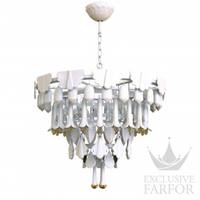01024173 Lladro Seasons "Sunrise" Люстра (белый / золотой) 65 х 70см