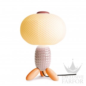 01024305 Lladro Soft Blown Лампа настольная (Розовый / оранжевый) 41 х 27см