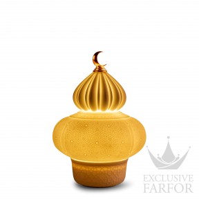 01024370 Lladro Majestic Nights Лампа настольная с перезаряжаемой светодиодной лампой "Белый" 26 х 17см