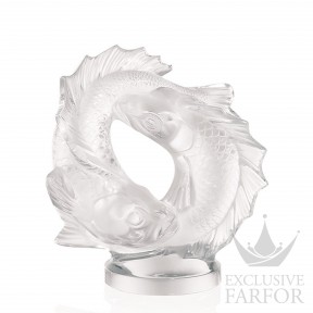 1162200 Lalique Double Fish Статуэтка "Две рыбки" 28,6см