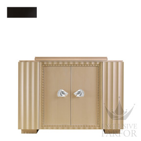 10178610 Lalique Longchamp Комод барный без бокового ящика "Черное эбеновое дерево" 160x51x119см