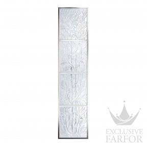 1024200 Lalique Lauriers Декоративная панель зеркальная (с рамой), 4шт. 180x40см
