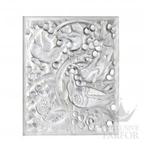 10372500 Lalique Merles et Raisins Декоративная панель 42x34см