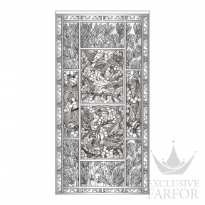 10695900 Lalique Merles et Raisins Декоративная панель 137x71см