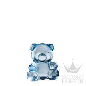 10874400 Lalique Teddy Air Статуэтка "Медведь - синий" 9,3см